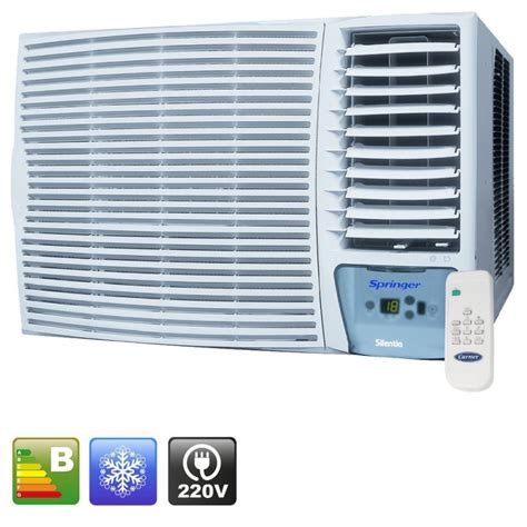 Ar Condicionado De Janela Springer Silentia 30 000 Btu H Frio Eletrônico 220v Madeiramadeira