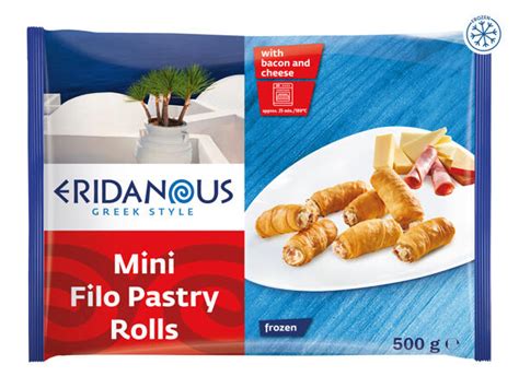 Eridanous Mini Filo Pastry Rolls Lidl — Great Britain Specials Archive