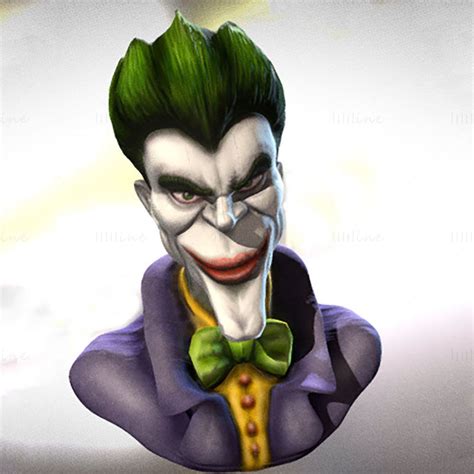 Joker Bust D Printing Model