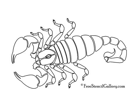 Scorpion Stencil | Free Stencil Gallery