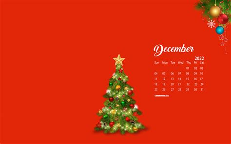 December 2022 Desktop Wallpaper Calendar - CalendarLabs