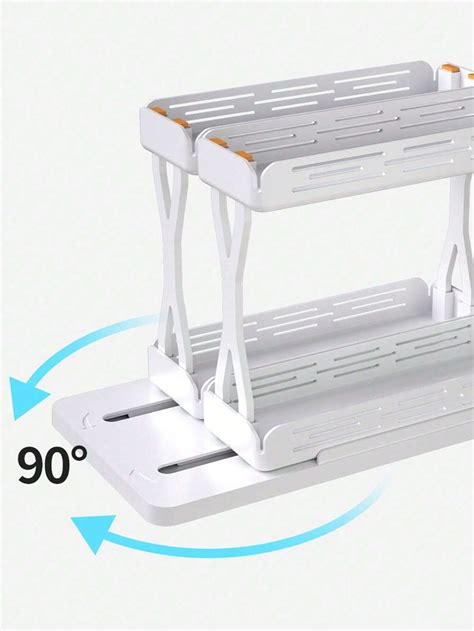 1 pièce Étagère de rangement à 2 couches organisateur de rangement