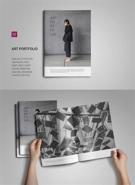 Art Portfolio Template Pdf - Download Free Mock-up