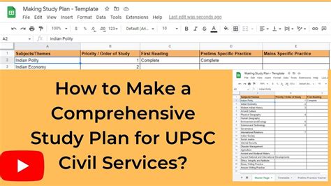 4 How To Make Study Plan For UPSC Step 2 Make Study Plan UPSC