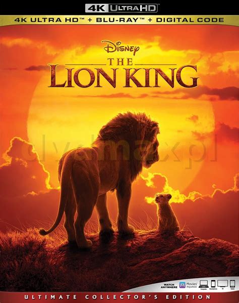 Film Blu ray Disney The Lion King Król Lew Blu Ray 4K Blu Ray