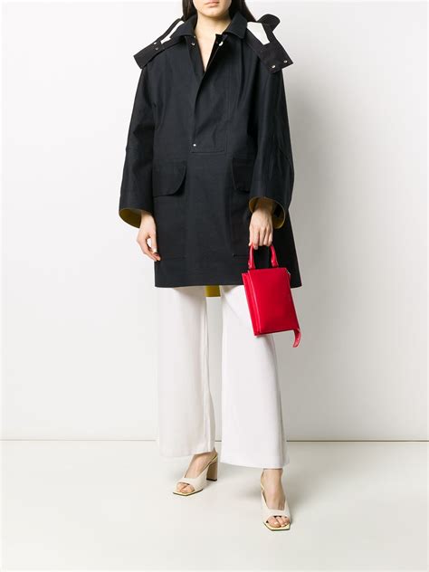 Jil Sander Hooded Cape Coat Farfetch