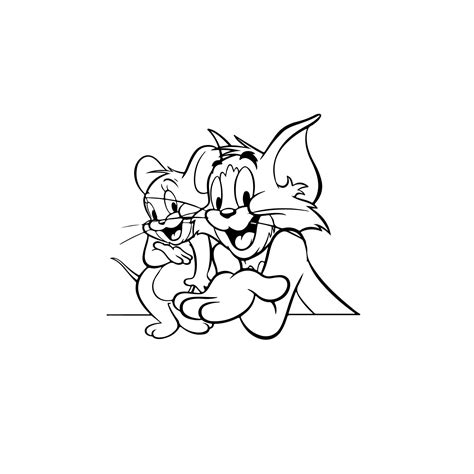 Tom And Jerry Logo Black And White