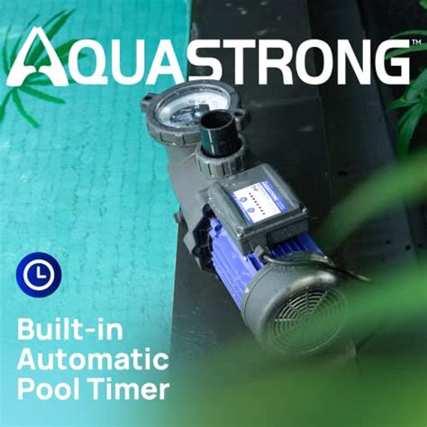 Aquastrong 2hp Inabove Ground Pool Pump With Timer 115v 8917gph