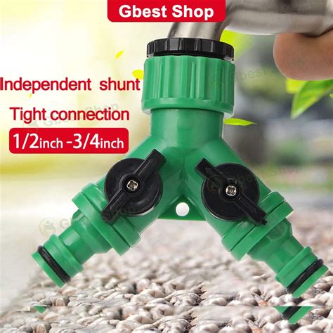 2 Way Connector Y Shape Water Pipe Hose Pipe Splitter Garden