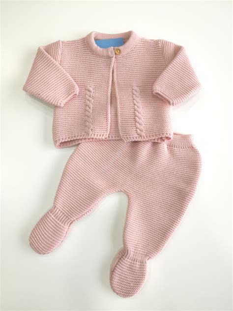 Conjunto De Malha Rosa Velho Ikisbaby Loja Online