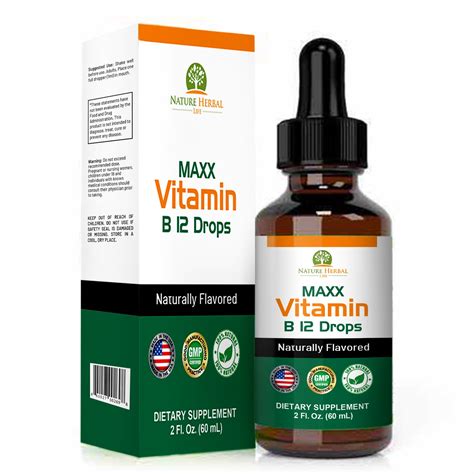 Vitamin B12 Sublingual Liquid Drops Vegan And Non Gmo Vitamin B12boost Energy Levels And Speed