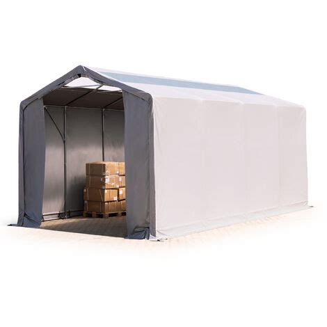 TOOLPORT Carpa almacén 4x8 m carpa industrial con claraboya PVC 850 N