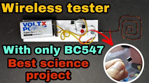 How To Make Wireless Ac Tester With Only Bc547 Transistors Youtube