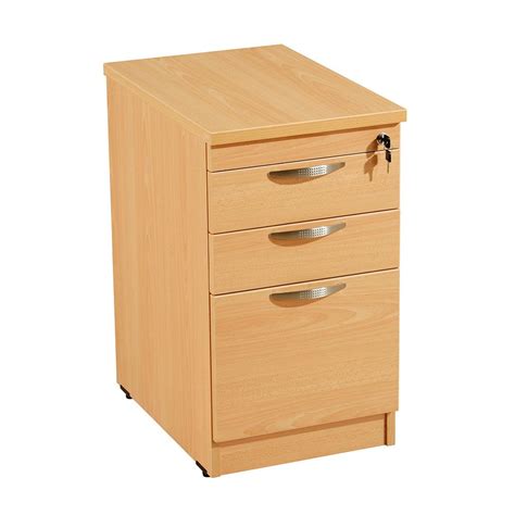 Desk Height 3 Drawer Pedestal From Posturite