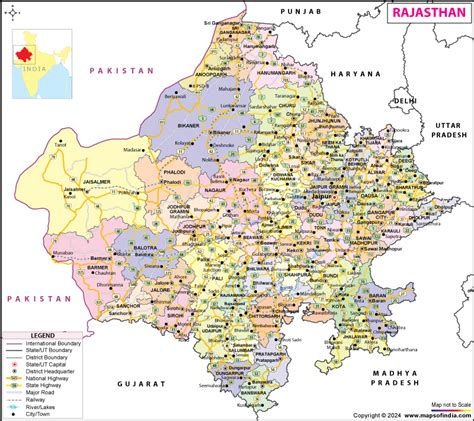 India Map With Rajasthan Carlye Albertina