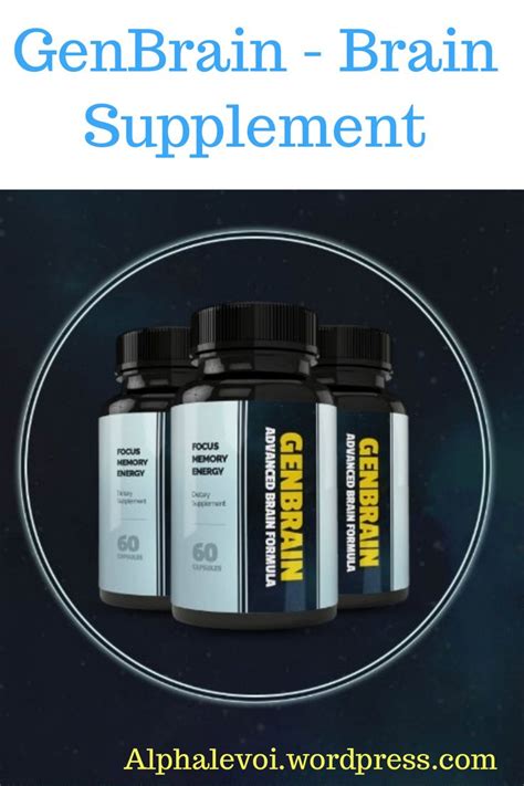 Genbrain is made from 100% all natural ingredients, and has show to ...