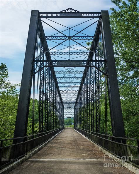 Historic Triple Whipple Wrought Iron Truss Bridge - Indiana Photograph by Gary Whitton - Pixels