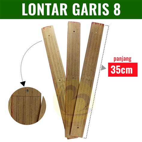 Daun Lontar Tulis 35cm Garis 8 Aksara Bali Lazada Indonesia