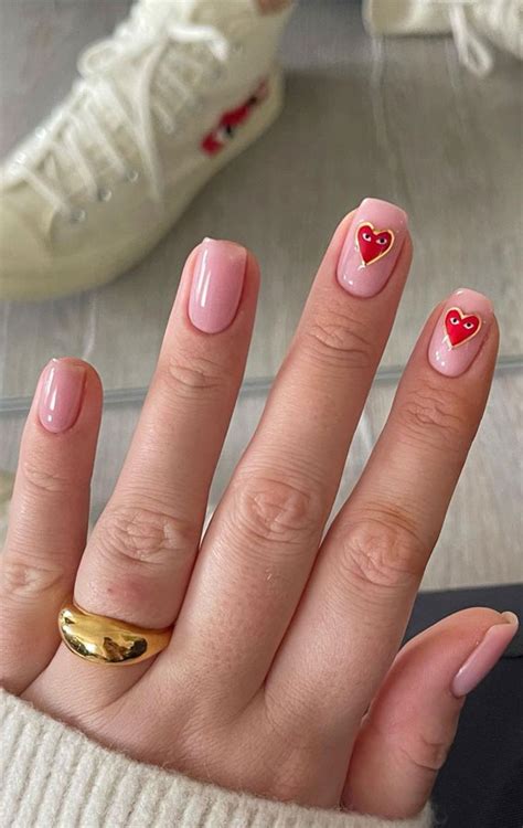 30 Lovely Valentines Nails In 2023 Comme De Gracon Simple Nails