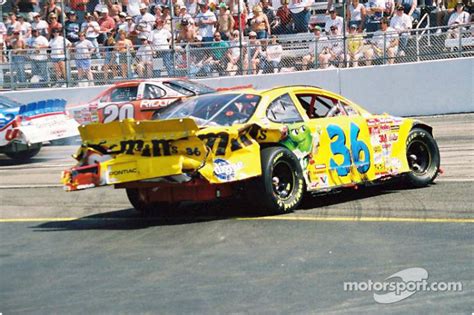 Ken Schrader in trouble at Virginia 500