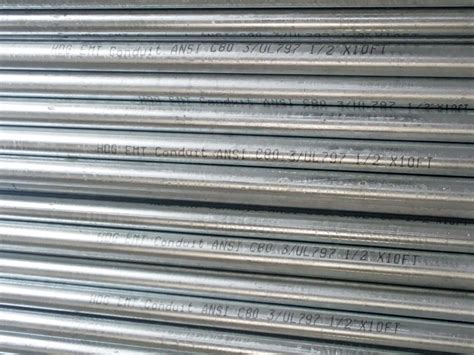 Galvanized EMT Conduit Seamless Steel Pipe With ANSI Standard