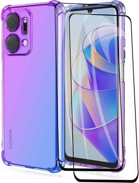 Coque Huawei Honor X A Avec Verres Tremp S Tui Souple En Silicone