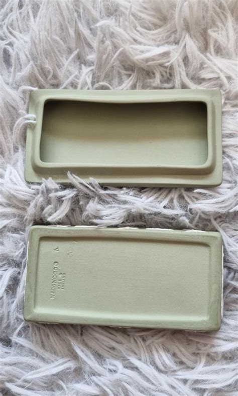 Vintage Wedgwood Jasperware Sage Green Trinket Box Women S Fashion