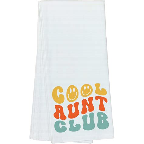 Cool Aunt Club Organization Name For Aunties Groovy Retro Wavy Text