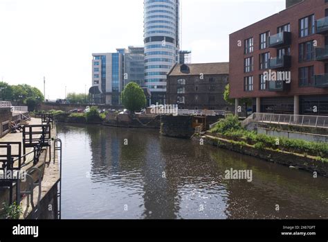 river aire leeds yorkshire stock photo alamy