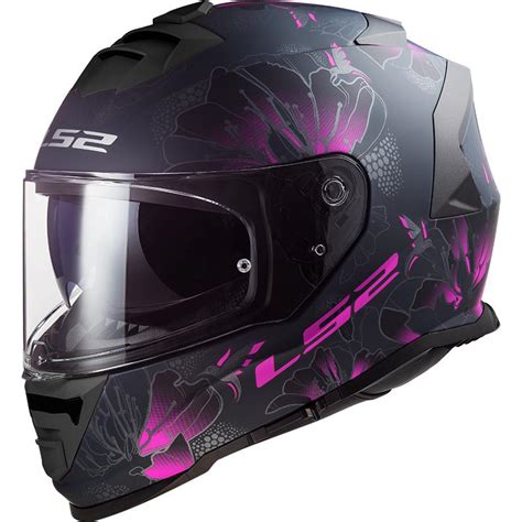 Casque FF800 STORM II BURST 06 LS2 Noir Mat Rose MAXXESS FR Casque