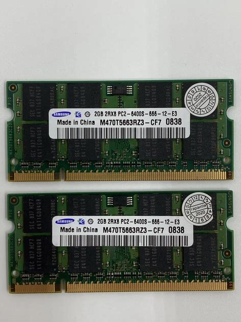 Оперативная память для ноутбука Samsung SODIMM DDR2 4Gb (2*2Gb) 800MHz ...