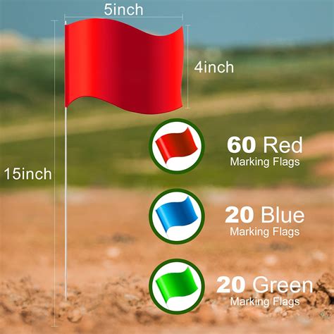 Snapklik Zozen Pack Marking Flags Red Green Blue Marker