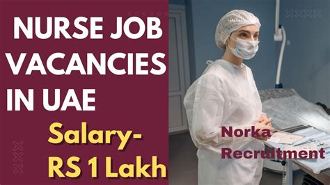 Nurse Job Vacancies In UAE Norka Recruitment High Salary Nursing Jobs