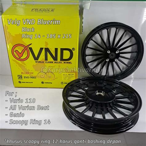 Jual VELG VND BLUERIM PALANG 18 VARIO 110 BEAT GENIO SCOOPY HITAM