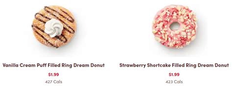 Tim Hortons Filled Ring Dream Donuts: Flavours, Calories, Price