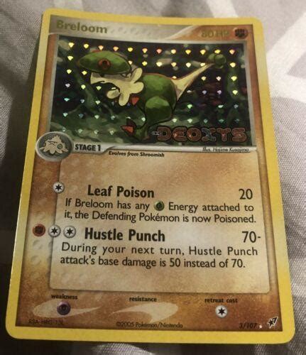 Breloom Reverse Holo 3 Prices Pokemon Deoxys Pokemon Cards