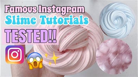 FAMOUS INSTAGRAM SLIME TUTORIALS TESTED YouTube