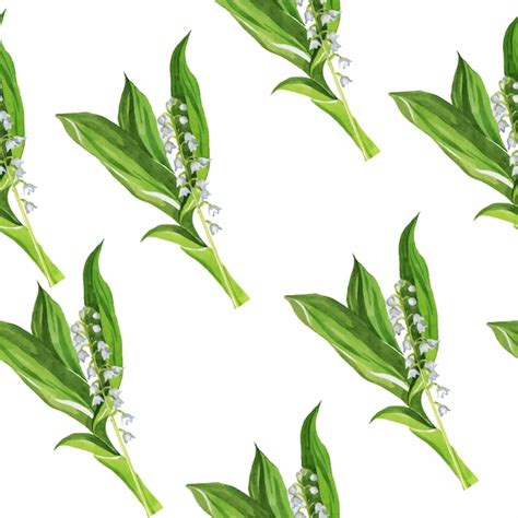 Motif Muguet Vecteur Premium
