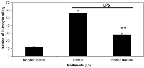 Effect Of The Tannins Fraction From D Elliptica On Leukocyte Rolling