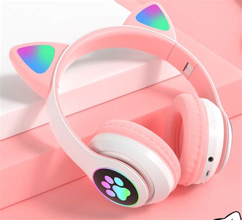 Headphone Headset Gatinho Orelha De Gato Led Fone De Ouvido