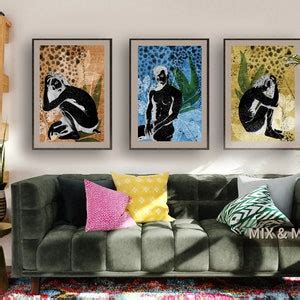 Abstract Wall Art Male Nude Art Gay Wall Art Bedroom Wall Decor Homoerotic Print Large Size