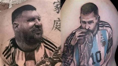 ¿messi Gordo Y La Copa Con Forma De P Los Peores Tatuajes Por El