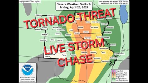 🔴live Storm Chaser Enhanced Tornado Threat Iowa Nebraska Missouri Kansas Youtube