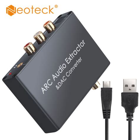 Neoteck Khz Dac Converter Hdmi Audio Extractor Arc Audio Extractor