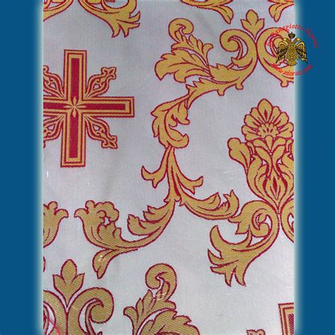 Orthodox Vestment Cloth Liturgical Fabric Cross 6639 Vestment