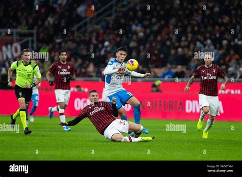 Rade Krunic Ac Milan Eljif Elmas Ssc Napoli Hi Res Stock Photography