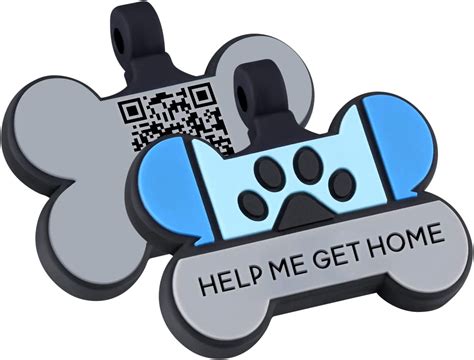 Theluckytag Etiquetas De Perro Personalizadas Mejoradas Con C Digo Qr