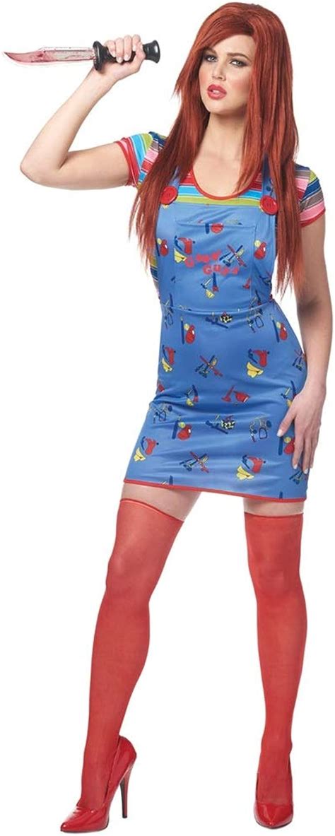 Costume Culture Women S Licensed Sexy Chucky Costume Blue Small Amazon Ca Clothing Shoes