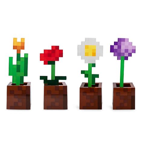 Minecraft 2 Piece Flower Pot Mood Light Bundle Oriental Trading