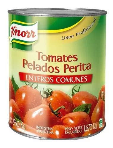 Tomate Perita Pelados Knorr Lata X Kg Env O Gratis